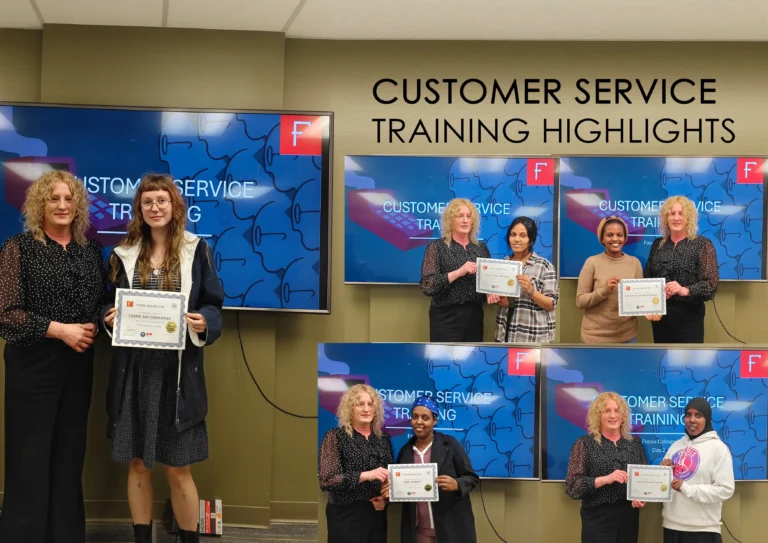 Customer service training focus college